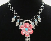 On Sale Flower and Leaves Necklace