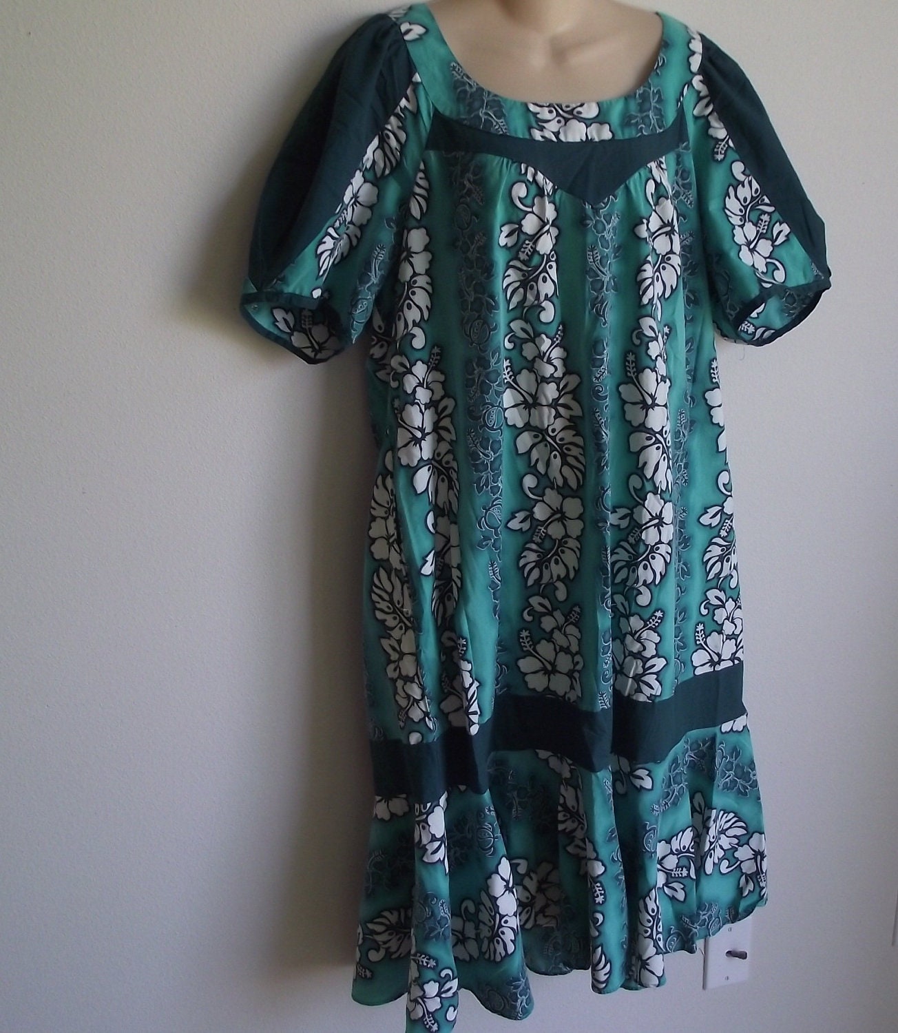 Vintage Muu muu Dress hawaiian  caftan lounge wear  XL XXL 2X