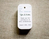 Vintage Library Card Inspired Gift Tags (Large) - Wedding Favor Tags - Thank you tags - Hang tags - Set of 24 (Item code: J234)