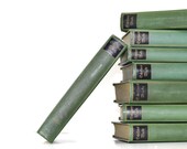 Front Page Featured- Green 8 Book German Collection Interior Design Vintage Book Decor - jaysworld