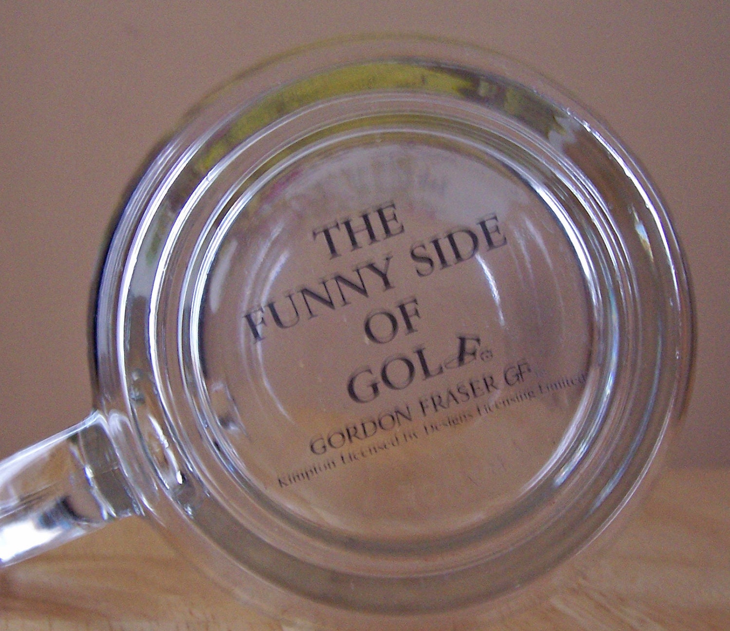 Golf Clear Glass Beer Mug, Gordon Fraser, France