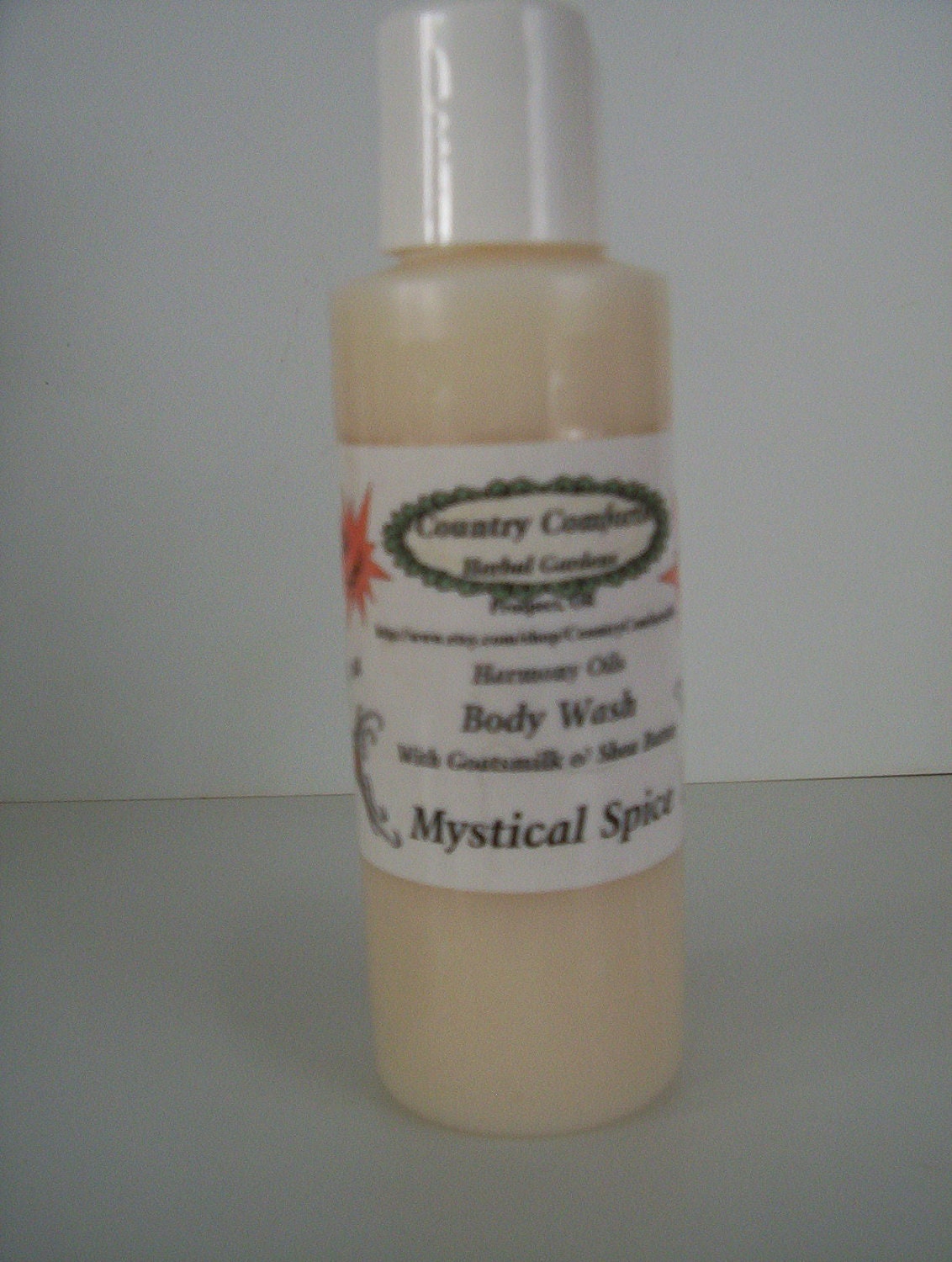 Natural Body Wash - Mystical Spice - New Fragrance with Goats Milk, Shea Butter and Silk Protein Conditioners - 4 oz - Sexy, Sassy, Flirty