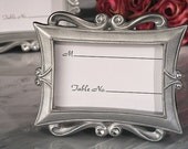 Elegant Place Card Holder Frames with Crystals