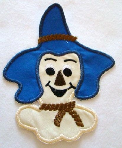 Scarecrow Applique Embroidery Patch - Ready to Ship
