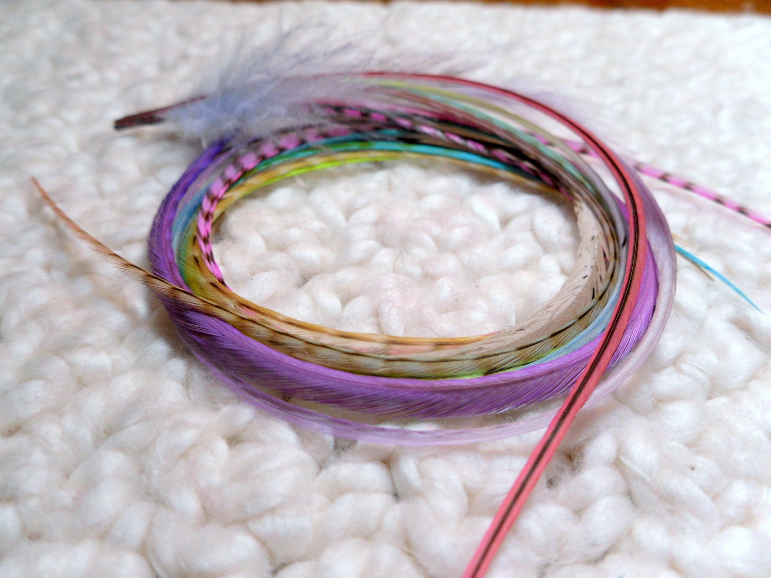 Custom Feather Hair Extension DIY Kit, Hair Accessories, Extra Long Hair Feathers