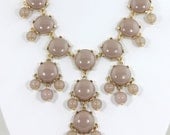 NEW Hot Grey  Bubble Bib Necklace,Small Bubble Necklace, Handmade Bubble Jewelry Bib Necklace Statement Necklace(514-20MM Size)