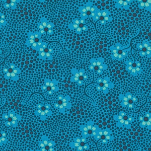 Amy Butler Cameo Voile Forget Me Not in Midnight - 1 yd