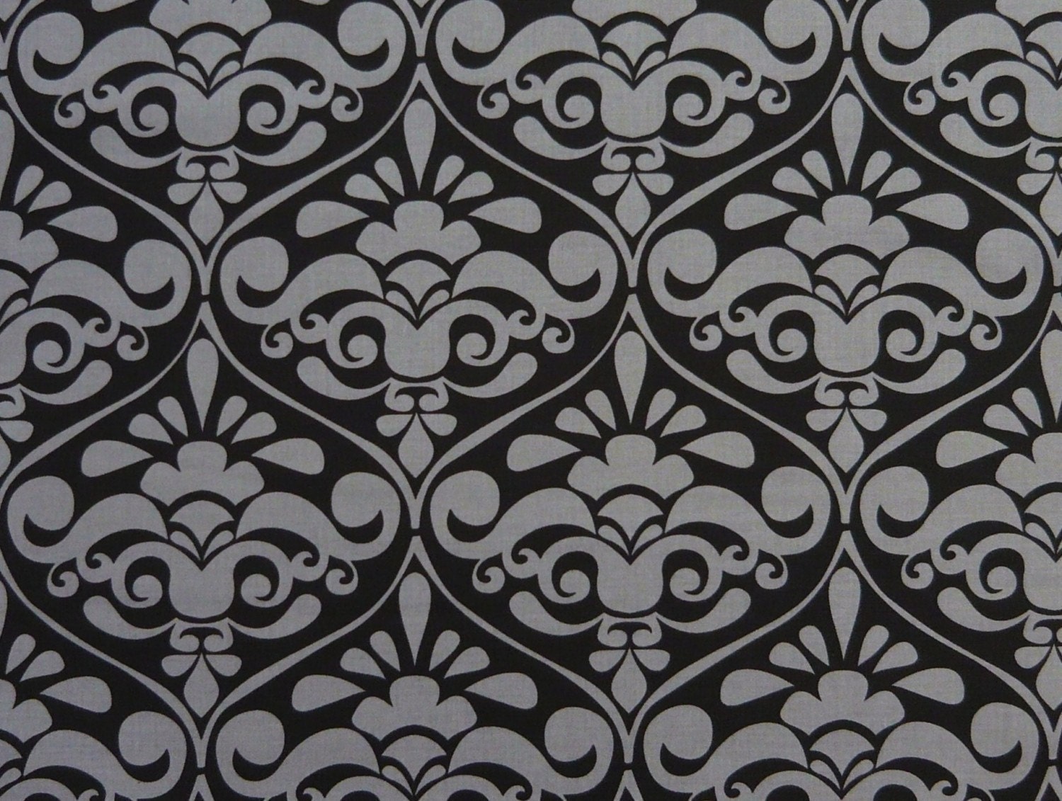 Michael Miller Divine Damask in Gray - 1 yard