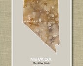 Nevada the State - Illustrated States of America 11 x 14