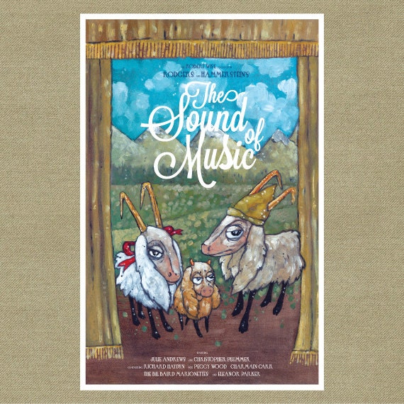 The Lonely Goatherd Inspired Movie Poster - The Sound of Music Art Print 11 x 17