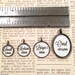 Custom Silhouette Necklace with Oval Pendant, Initial Charm and Pearl Dangle for Mother or Grandmother