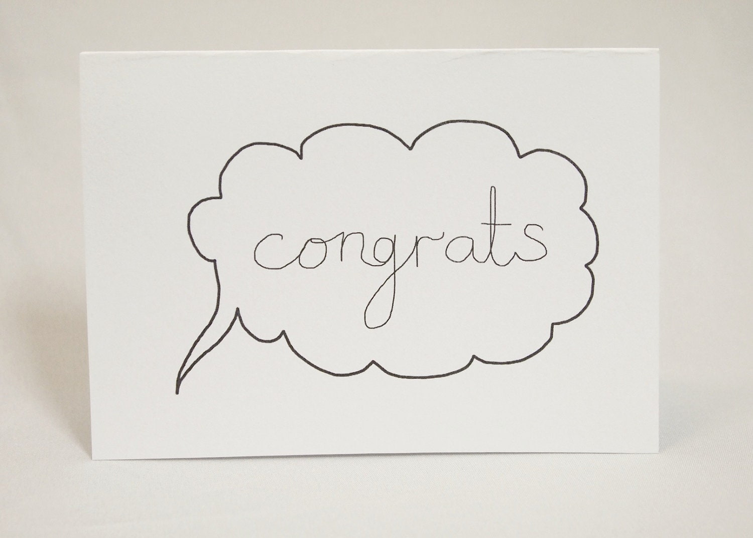Congratulations Card - Speech Bubble