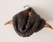 Knitted Cowl Hood Neckwarmer in Multicolor