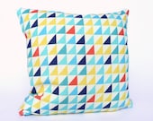 READY TO SHIP - Fabulous Flags Cushion in Sunshine Yellow // pillow - original pattern