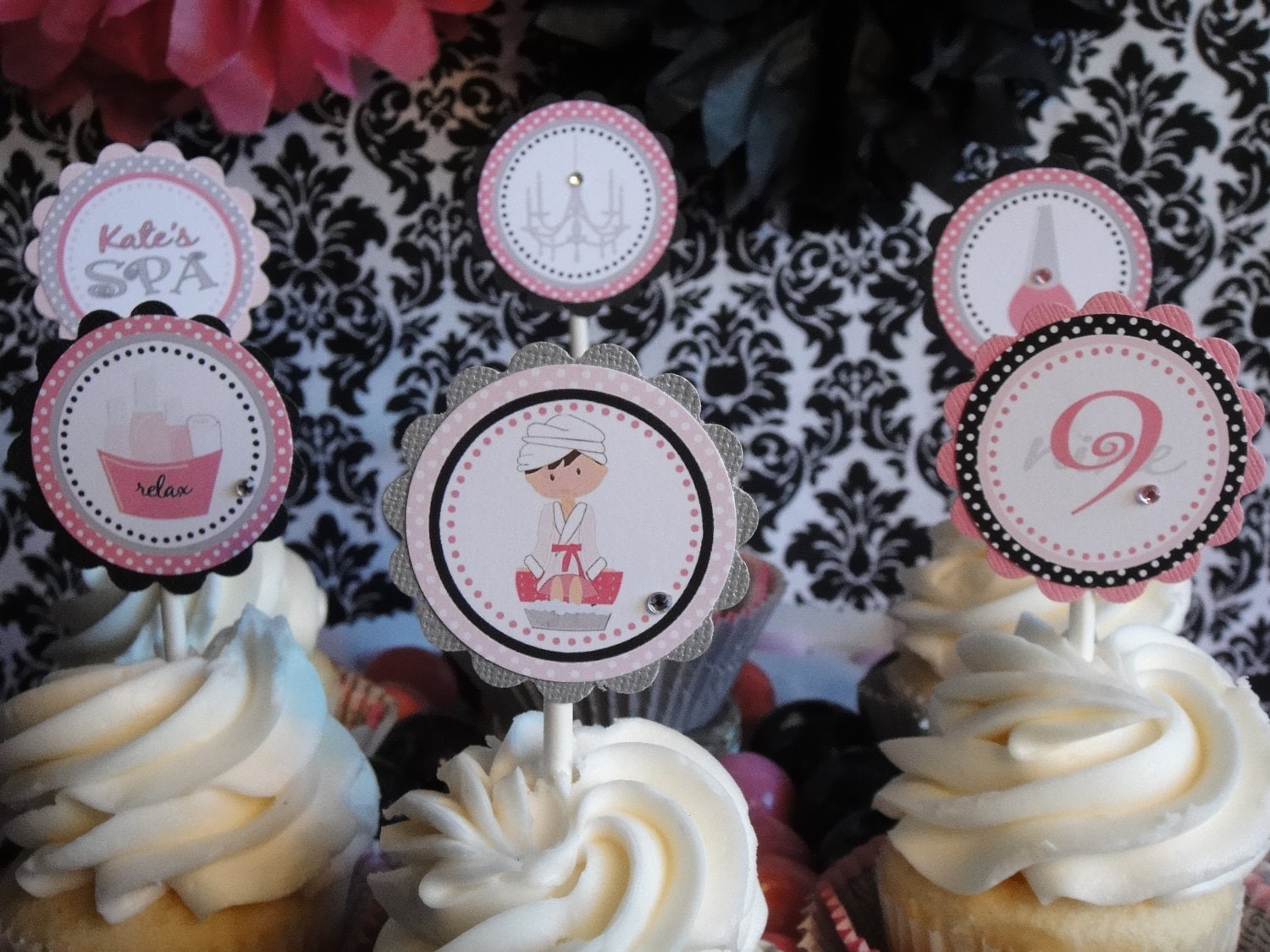 Princess And The Peas Custom Cupcake Toppers Wraps