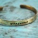 Brass Wanderlust Cuff