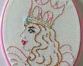 Oz Witch hoop art - Glinda the Good Witch