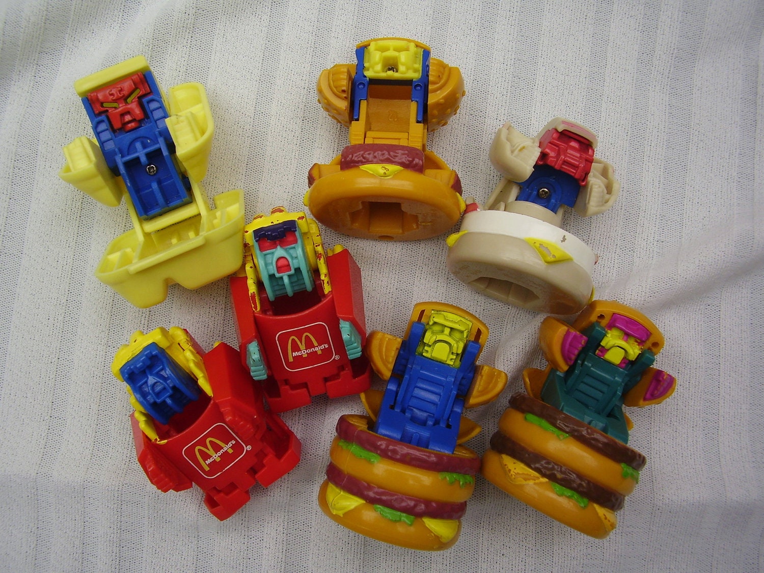 McDonalds Happy Meal Toys 1987 Food Changeables Complete Set with color variations