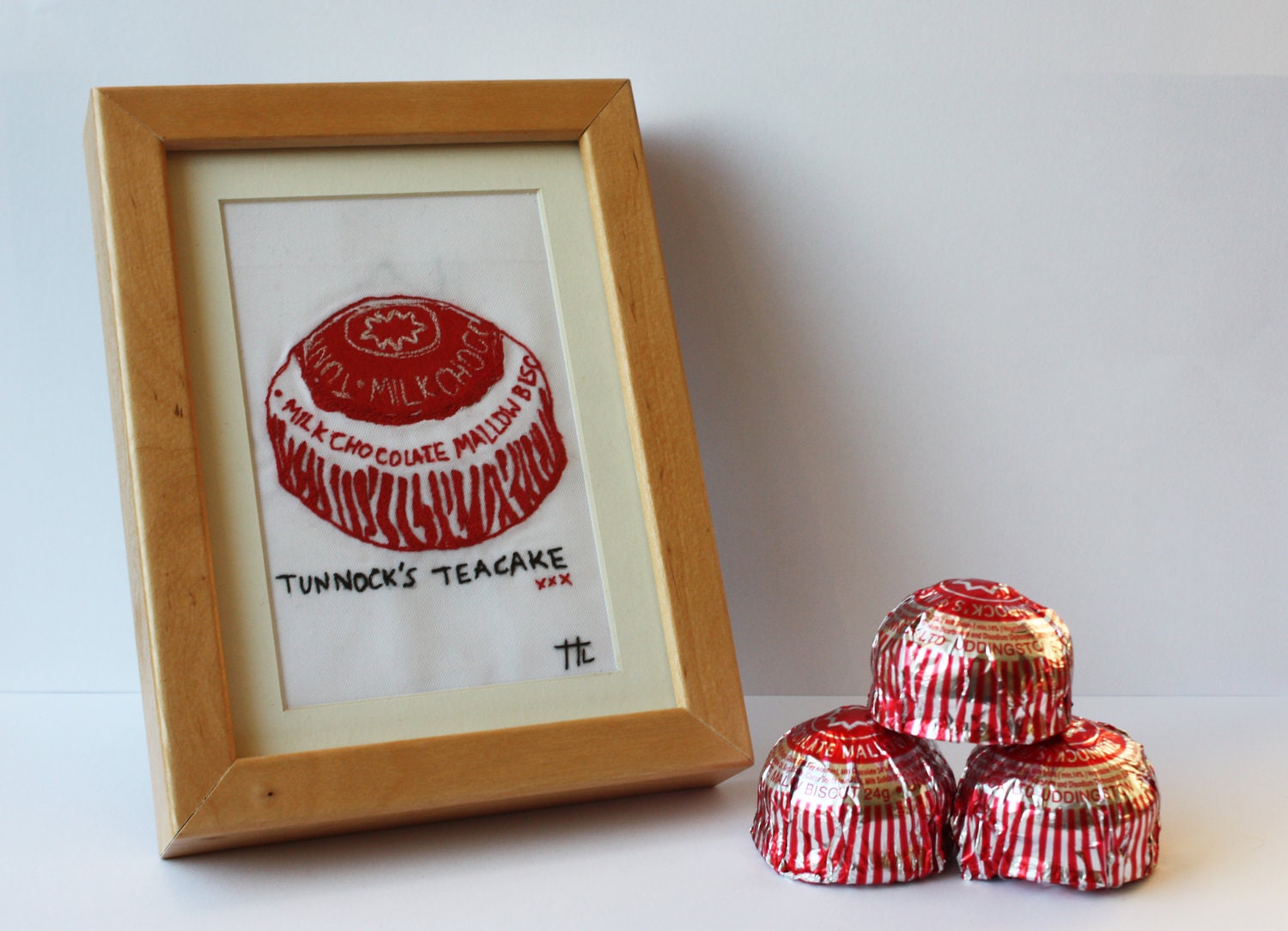 Tunnock's Teacake - Stiitched Artwork