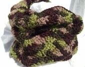 Crochet Cascade Wool Cowl