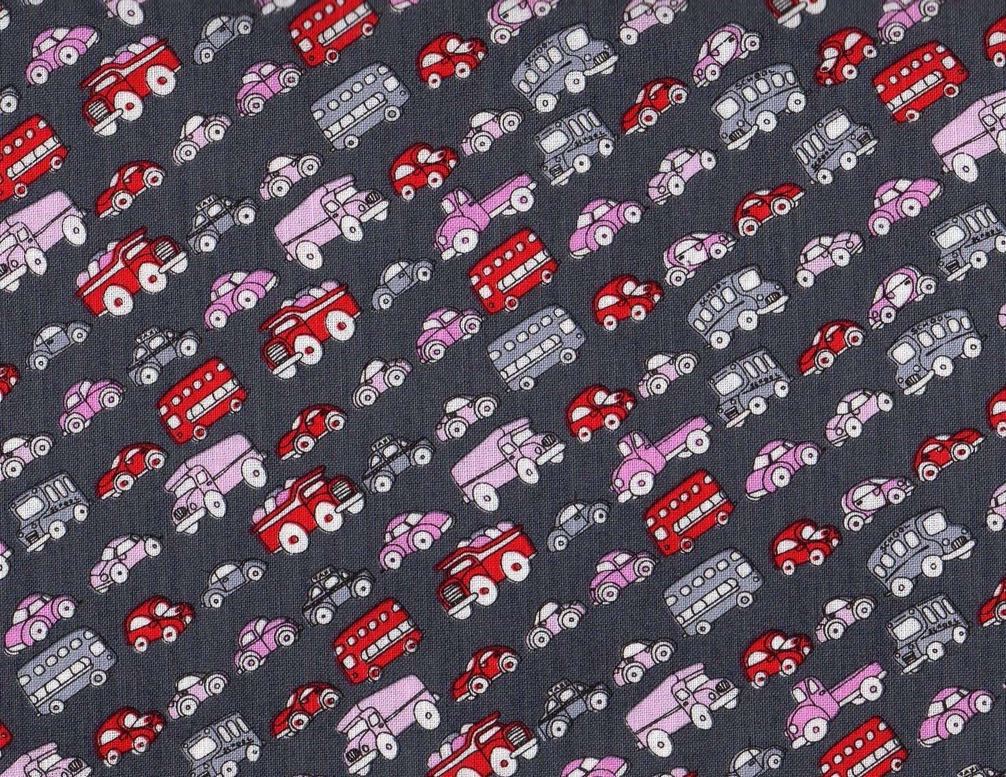 Car Fabric, Vehicle Fabric, Grey Fabric, Mini Fabric, Timeless Treasures, 1 yard Fabric