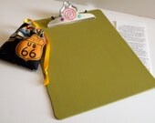 Chalkboard/Clipboard Travel Companion in Guacamole Green
