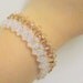 Opal  Gold  Bracelet Swarovski  , Miyuki Seed Beads ,Handmade ,Woven,Beadweaving, with a Gold Plated Lobster Clasp.