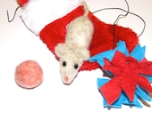 Christmas Cat Toy Package Catnip 100% Organic, Cat Toy Set Needle Felted Cat Toy