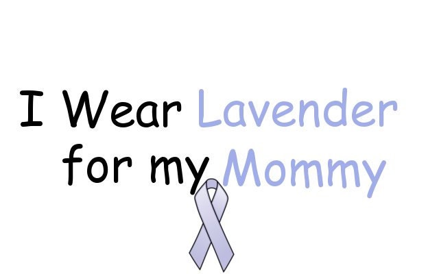 I wear lavender for my mommy Baby/Toddler Onesie/Tshirt Many Sizes/Colors Free Shipping