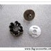 Magnetic Snaps 17mm black  flower magnetic closures, 1pc