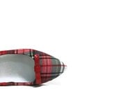 Red Patent Leather Bow Shoe Clips