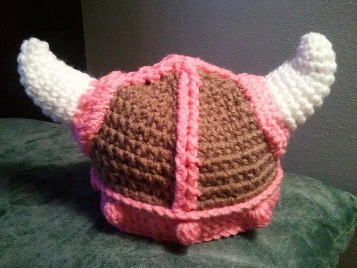 Lael Viking Hat - 2 Toned Colors - Perfect Pink Cafe - Newborn Baby Beanie Boy Girl Winter Christmas Thanksgiving Photo Prop Cap Outfit