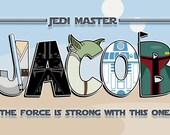 Personalized Star Wars Poster- Digital File