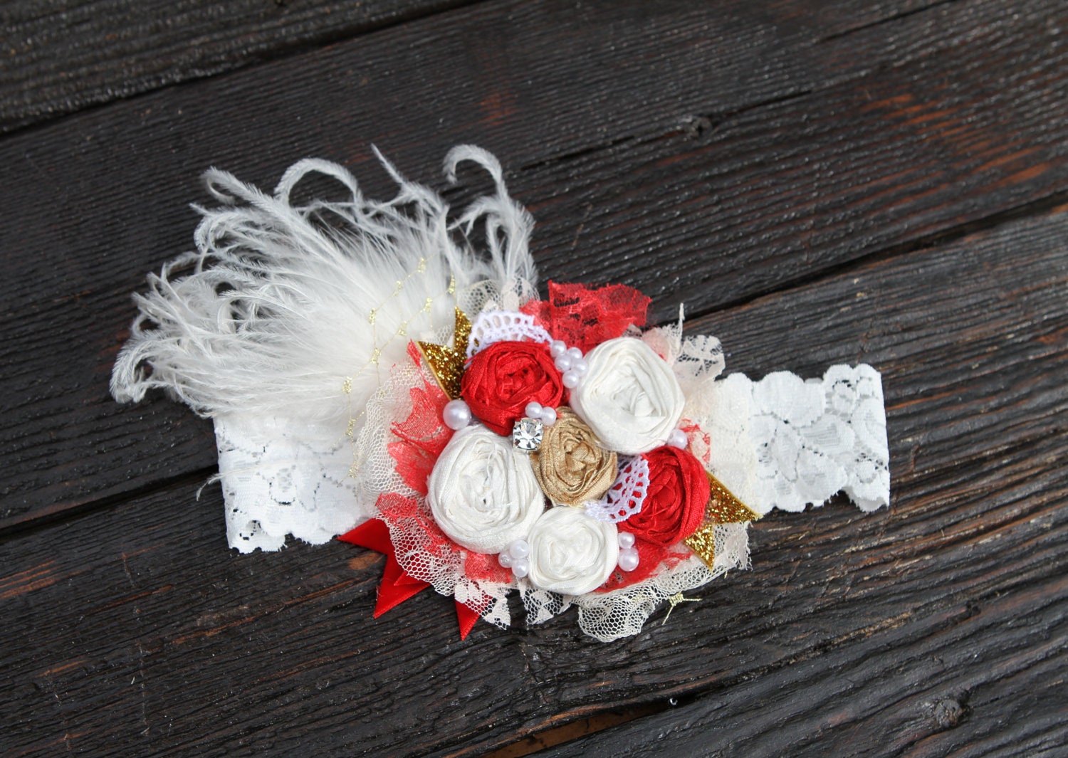 Le Neige J'adore Headband by London Raquel Valentines/ Christmas Holiday collection