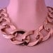Designer 80s MONET Wide Chunky Link Necklace