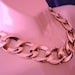 Designer 80s MONET Wide Chunky Link Necklace