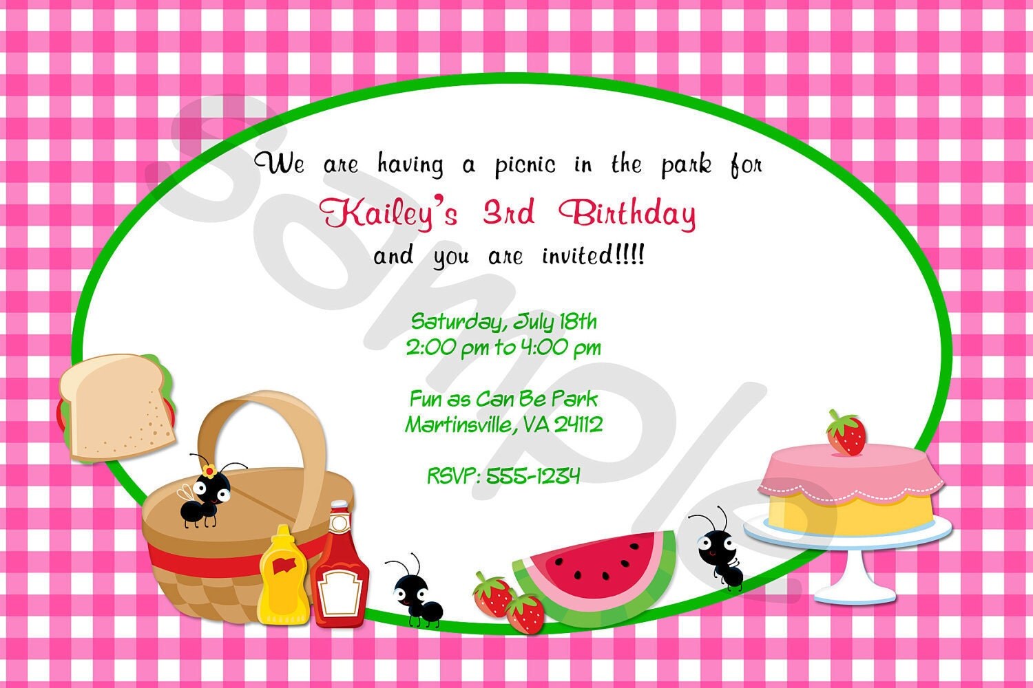 picnic invitation sample. picnic invitation sample.