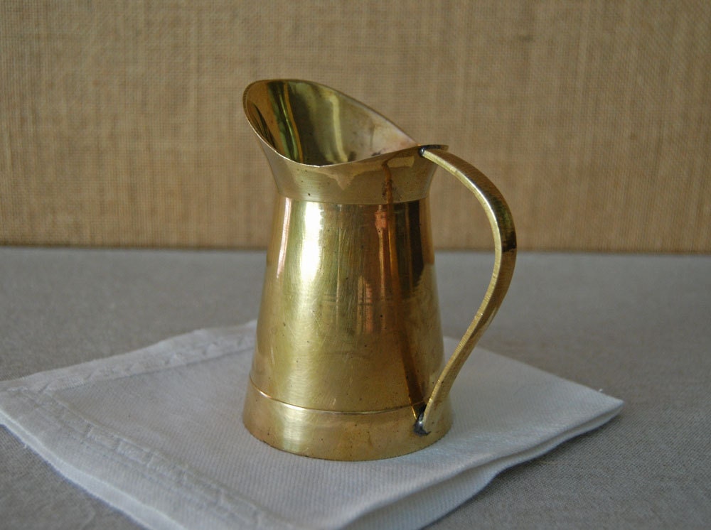 vintage brass pitcher or creamer