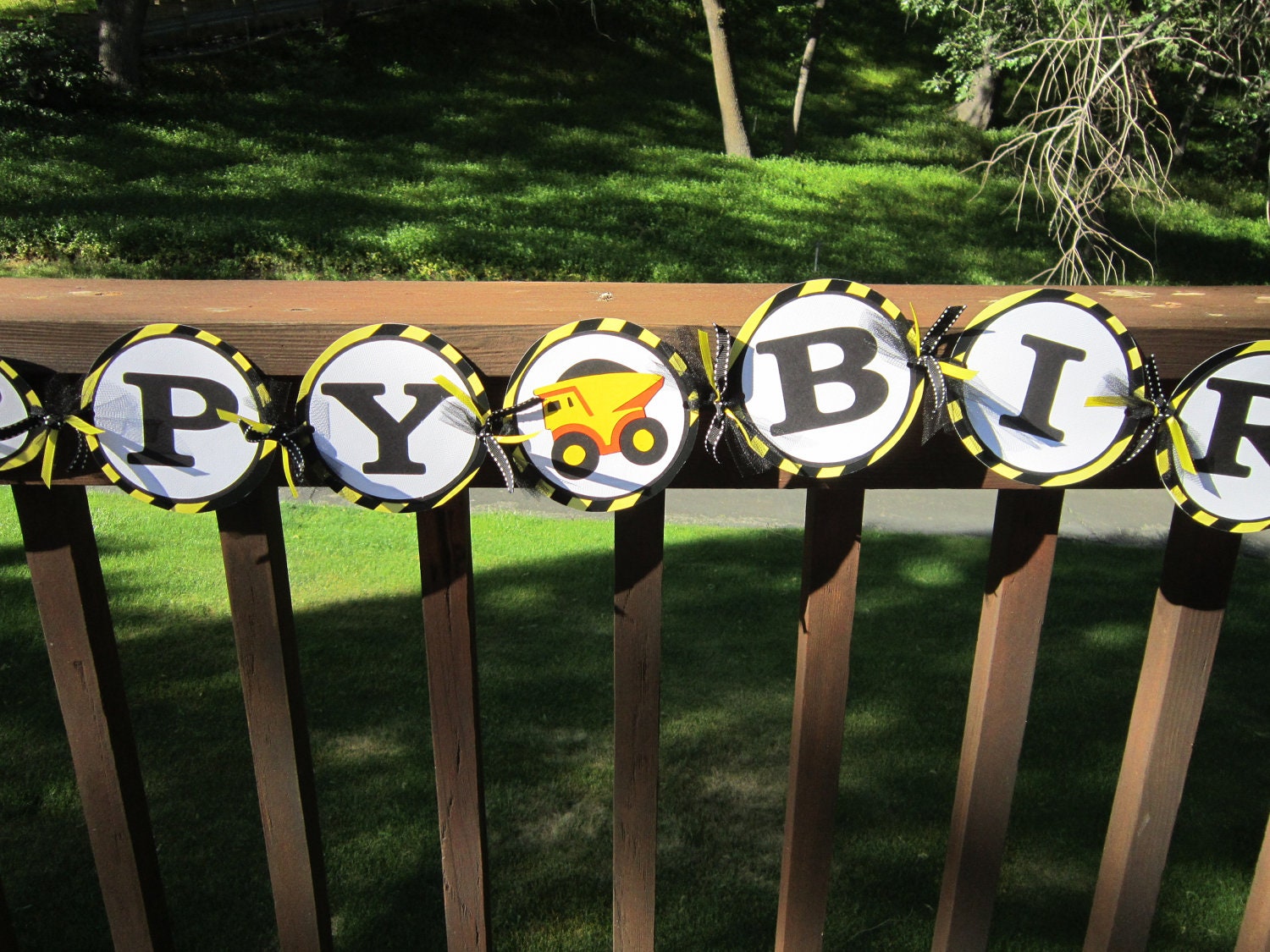 Dump Truck Construction Happy Birthday Banner Il_170x135