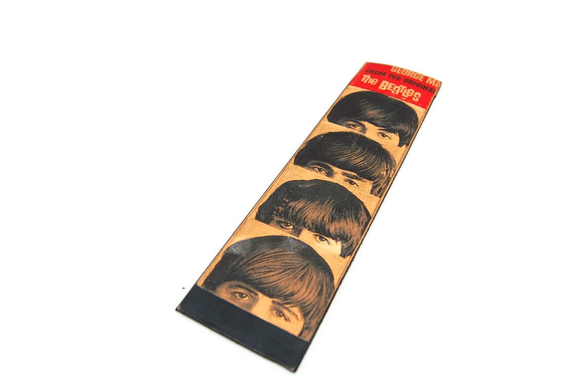 Leather bookmark - Beatles Hard day night - gift for him /her