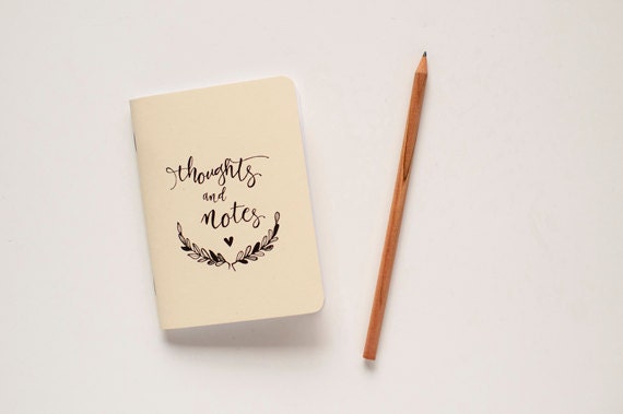 Thoughts & Notes Script Calligraphy Notebook
