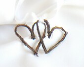 Rustic Wedding Decorations, Mini Hearts, Fall Weddings, Tiny Twig Hearts