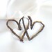 Rustic Wedding Decorations, Mini Vine Hearts, Twig Decor