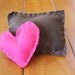 Kids My First Sewing Starter Craft Kit  - Makes 2 Shapes / Pillows, Pink & Brown