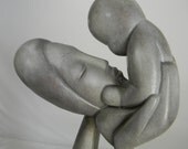 Vintage Mid Century Sculpture Marwal Ind. Inc Mother and Child Chalkware Home Decor