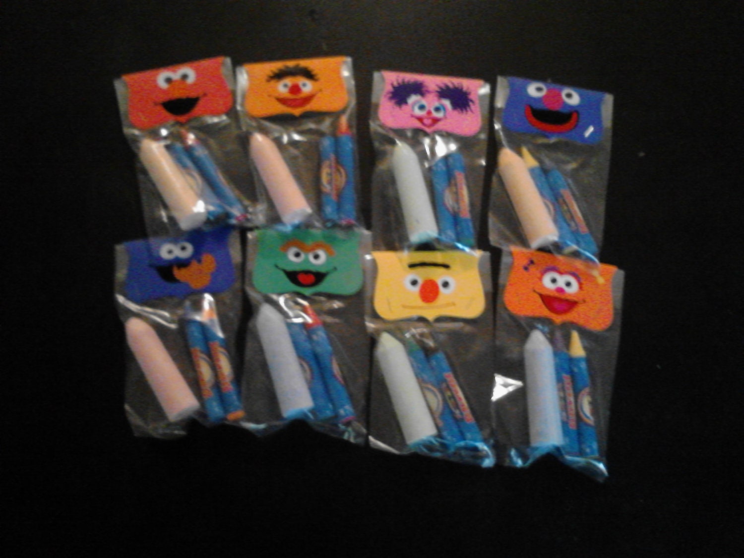 SESAME STREET BIRTHDAY party favor crayon/chalk Il_570xn