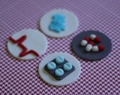 Medical Nurse Hospital Fondant Toppers - Perfect for Birthdays, Weddings, Special Occasions