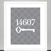 Custom House Number Print - ( Choose your Colors ) - 8x10 Print