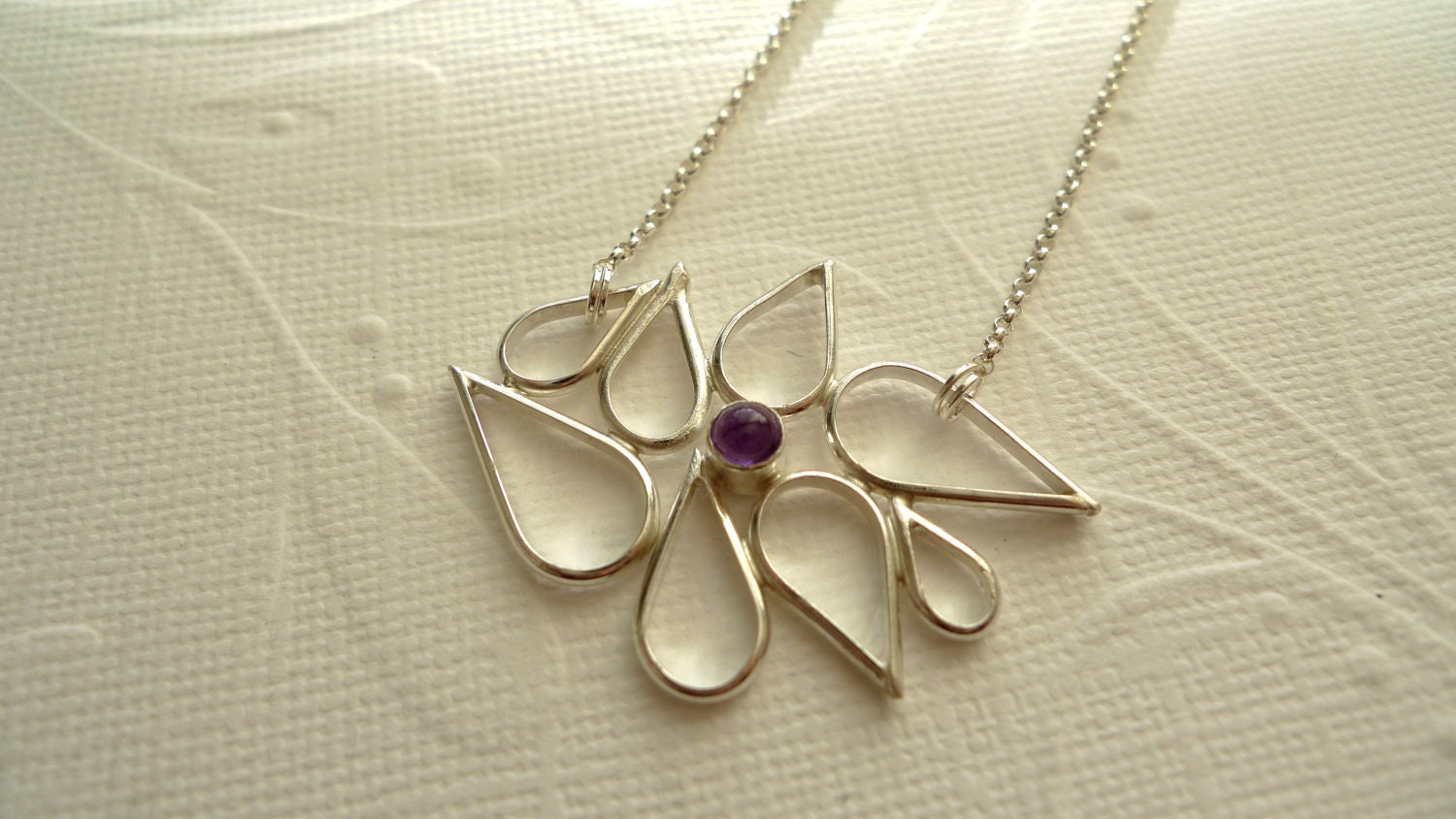 Amethyst Sterling Silver Necklace