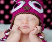 Crochet Owl Hat